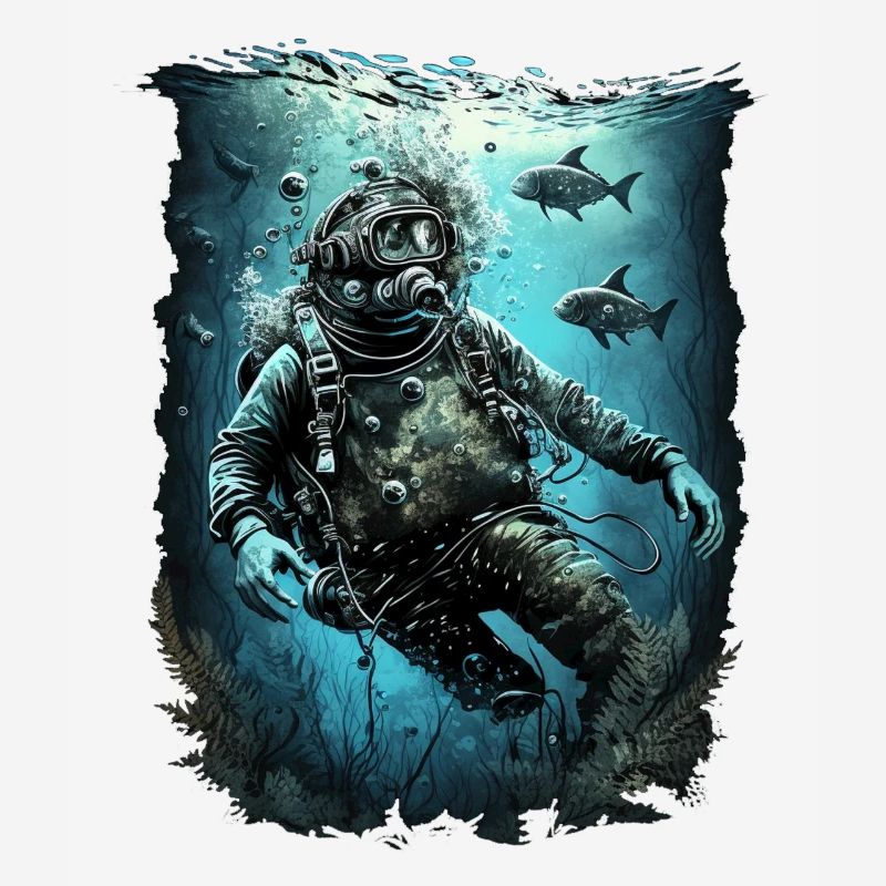 Divers with fish