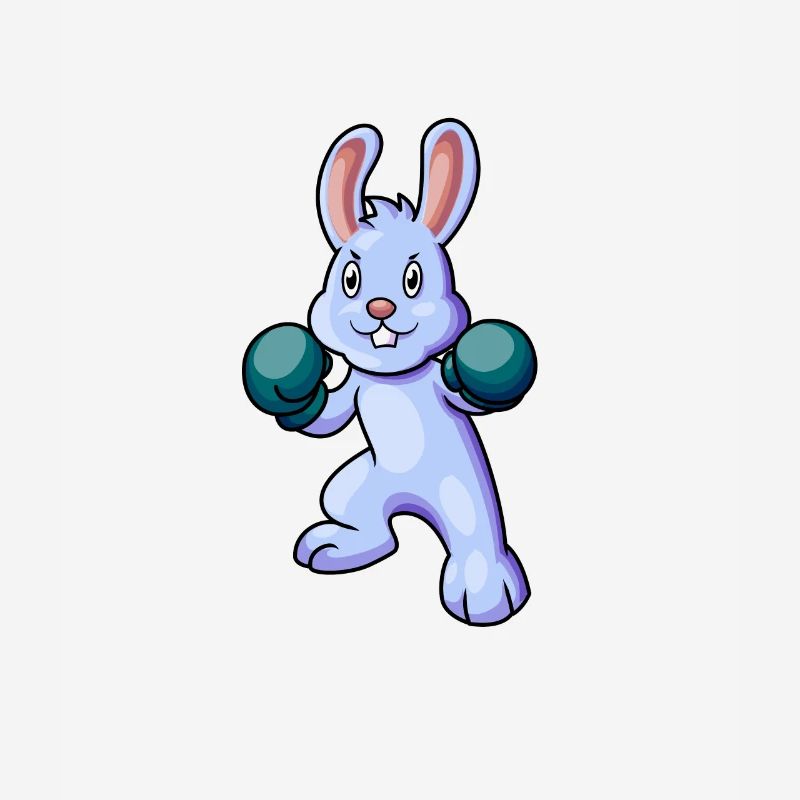 Cartoon Rabbit Boxer