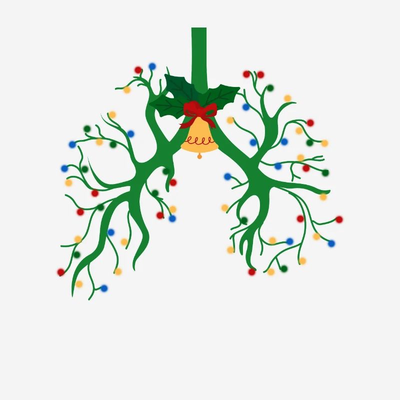 Ventilation Therapy Lung Christmas String Light