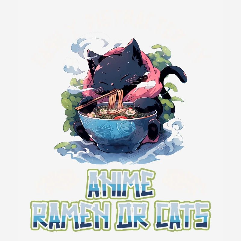 Easily distracted by Anime Ramen or Cats