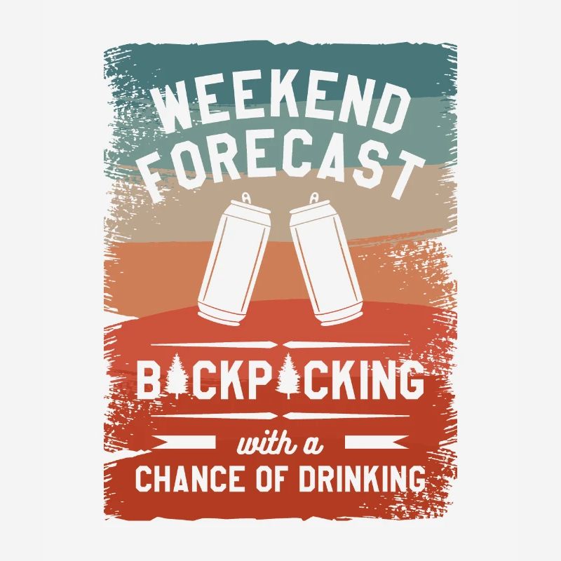 Wochenend-Vorhersage Backpacking mit der Chance auf