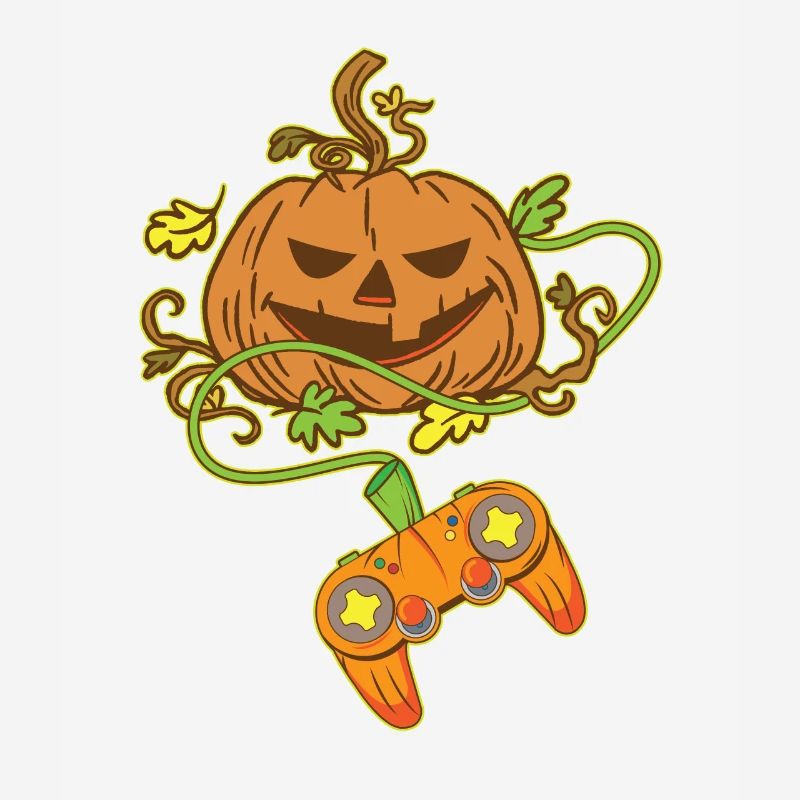 Halloween Jack O Lantern Video Game Controller