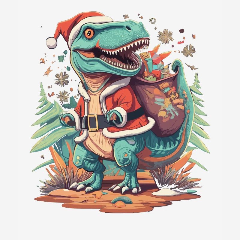 Dinosaure Trex Noël