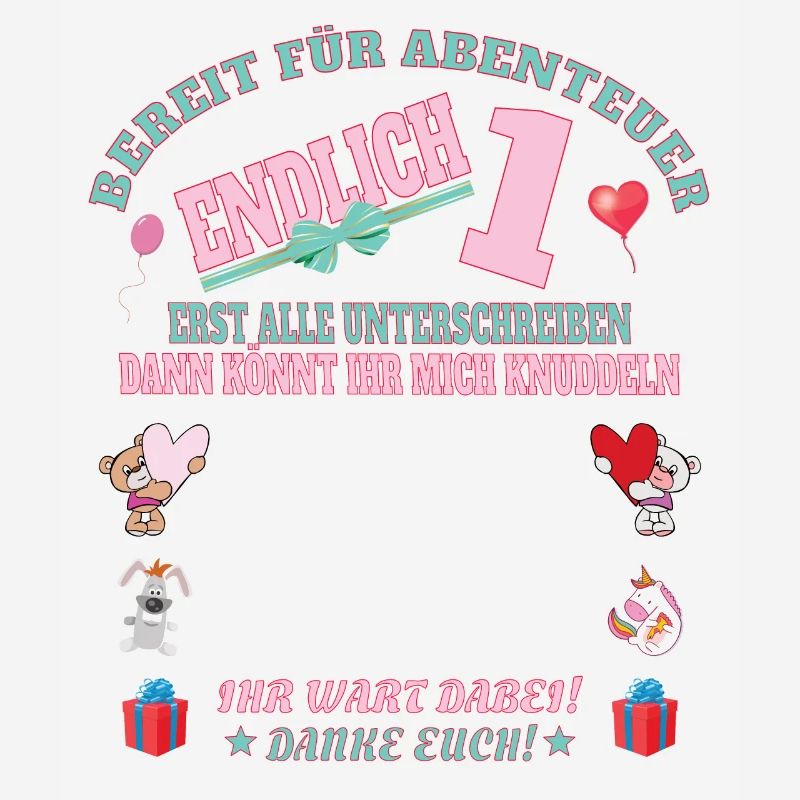 1. Geburtstag Mädchen & Junge Gästebuch