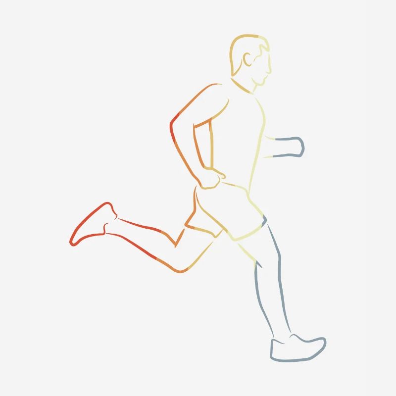 Funny runner boy