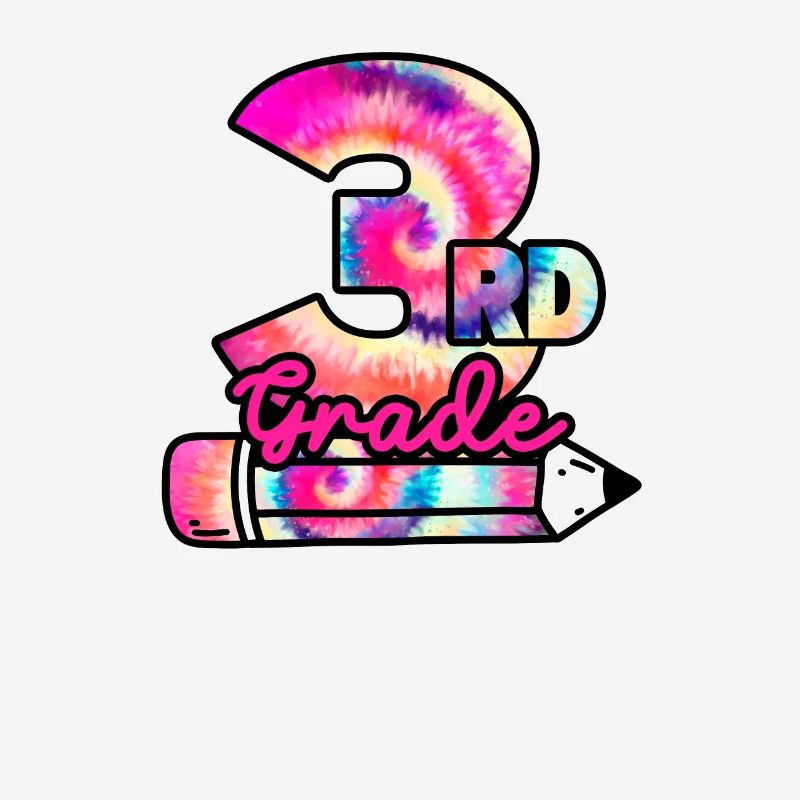Hello 3rd Grade Third Teacher Student Tie Dye