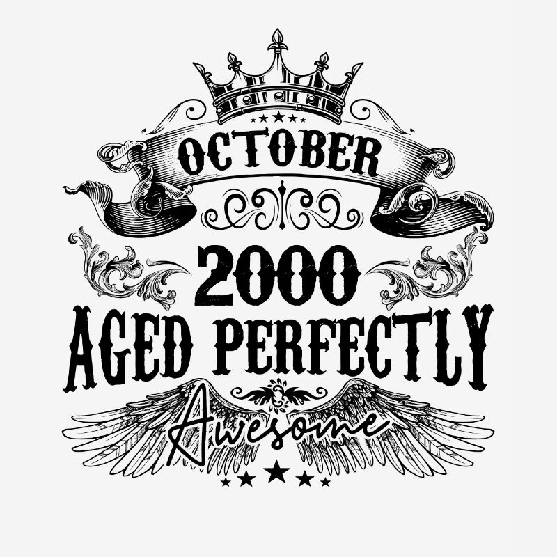 2000 | October Aged Perfectly 2000 birthday gift