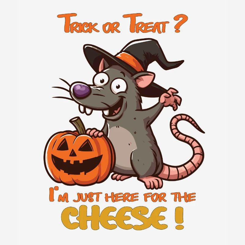 Halloween-Ratte, Süßes oder Saures Käse