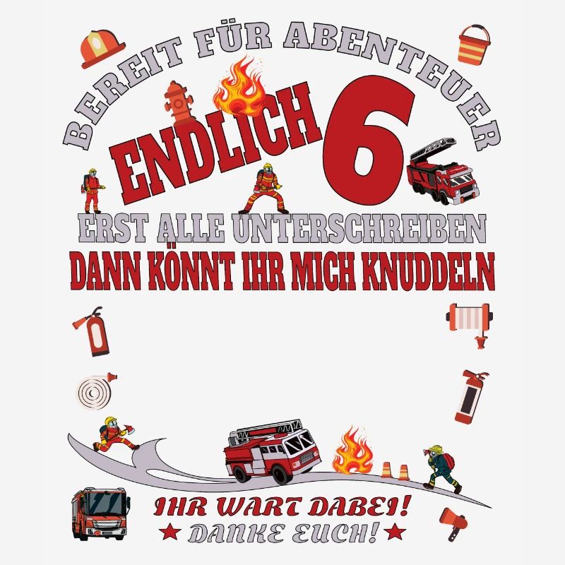 6. Geburtstag Junge & Mädchen Gästebuch