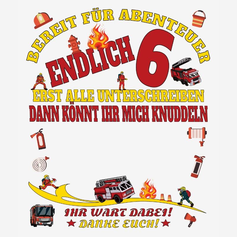 6. Geburtstag Junge & Mädchen Gästebuch