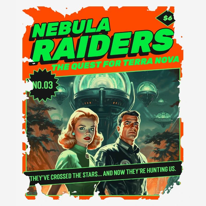 Nebula Raiders, 50s, 1950's Comic, Space