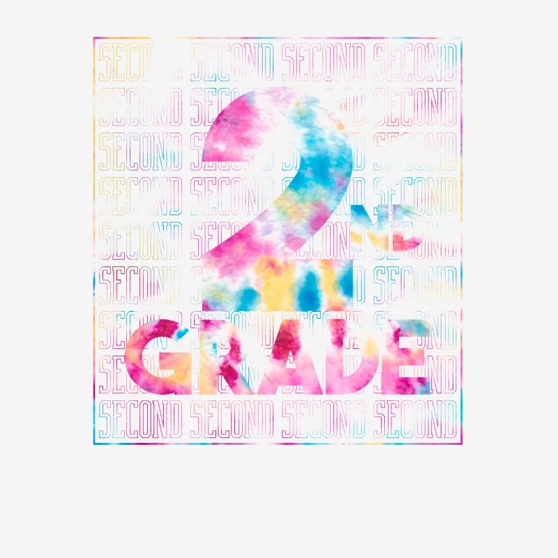 Tie Dye 2nd Grade Typography Team Second Grade