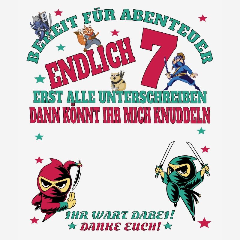 7. Geburtstag Junge & Mädchen Gästebuch