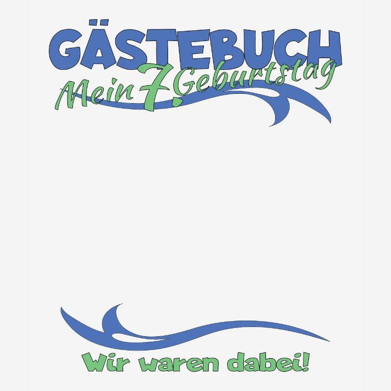 7. Geburtstag Junge & Mädchen Gästebuch