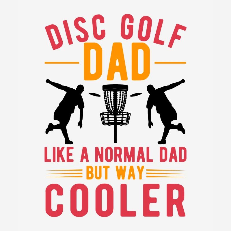 Disc Golf Father Throwing Disc Disc Golf
