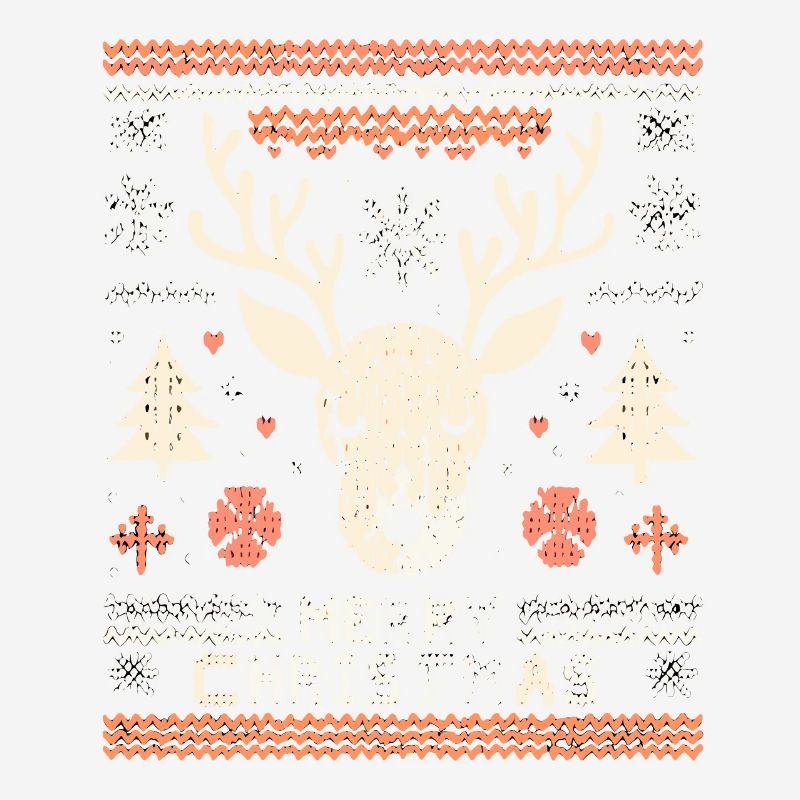 Pull de Noël moche renne