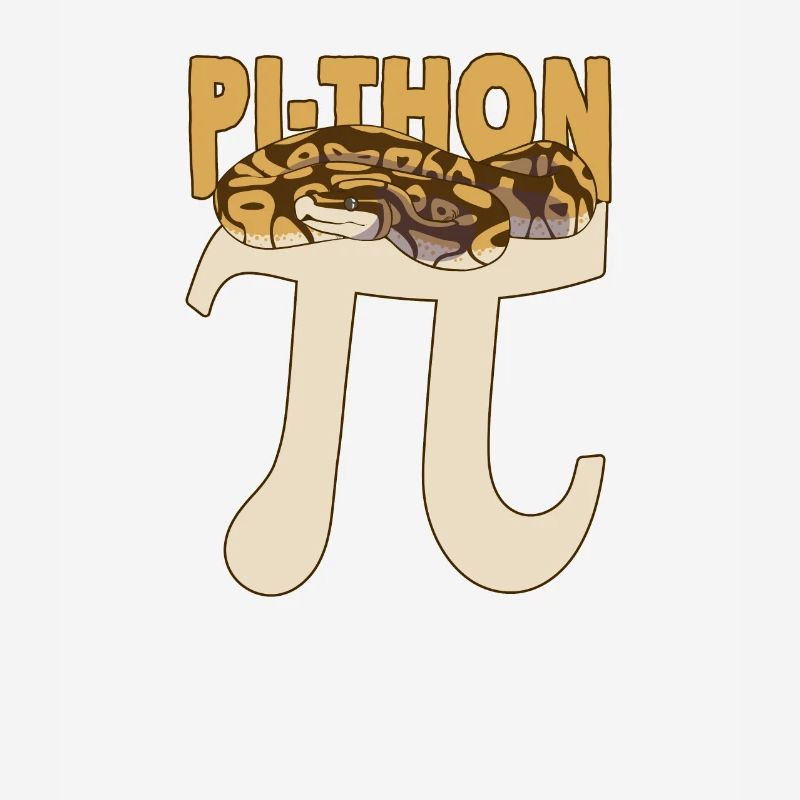 Pi-Thon Lustiger Pi-Tag Python Schlange Mathematik
