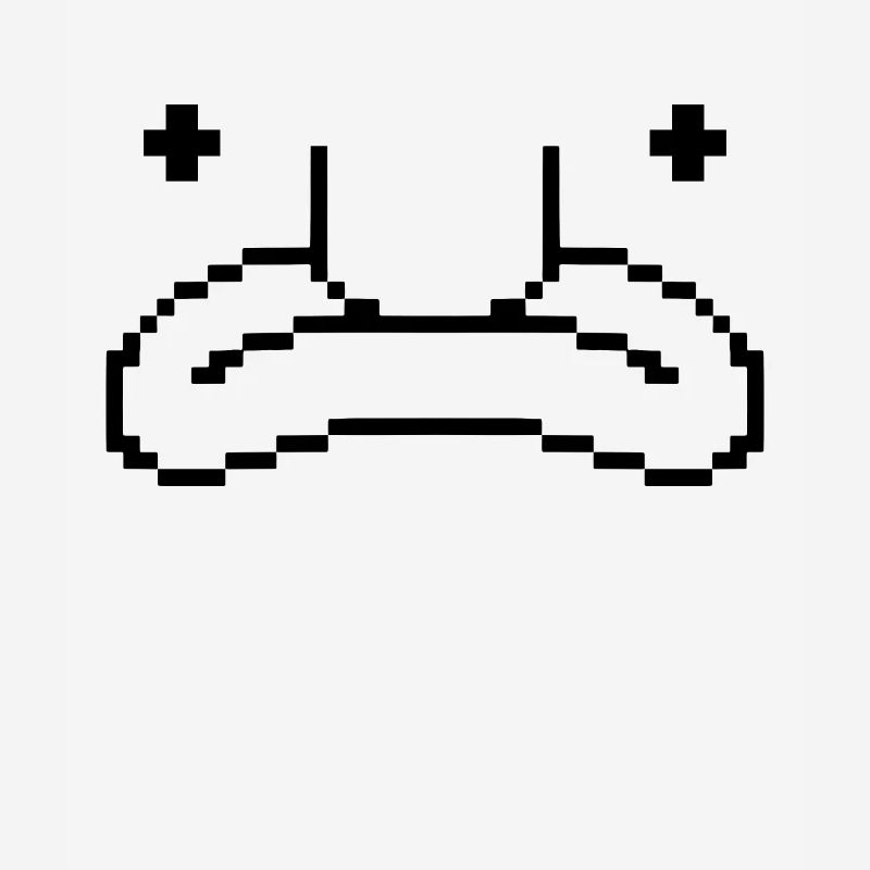 Drôle Blob Poisson Visage Pixel