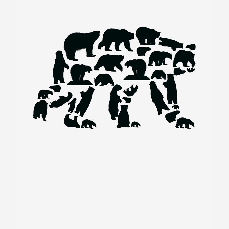 Bear Polar Bear Brown Bear Grizzly Bear Silhouette