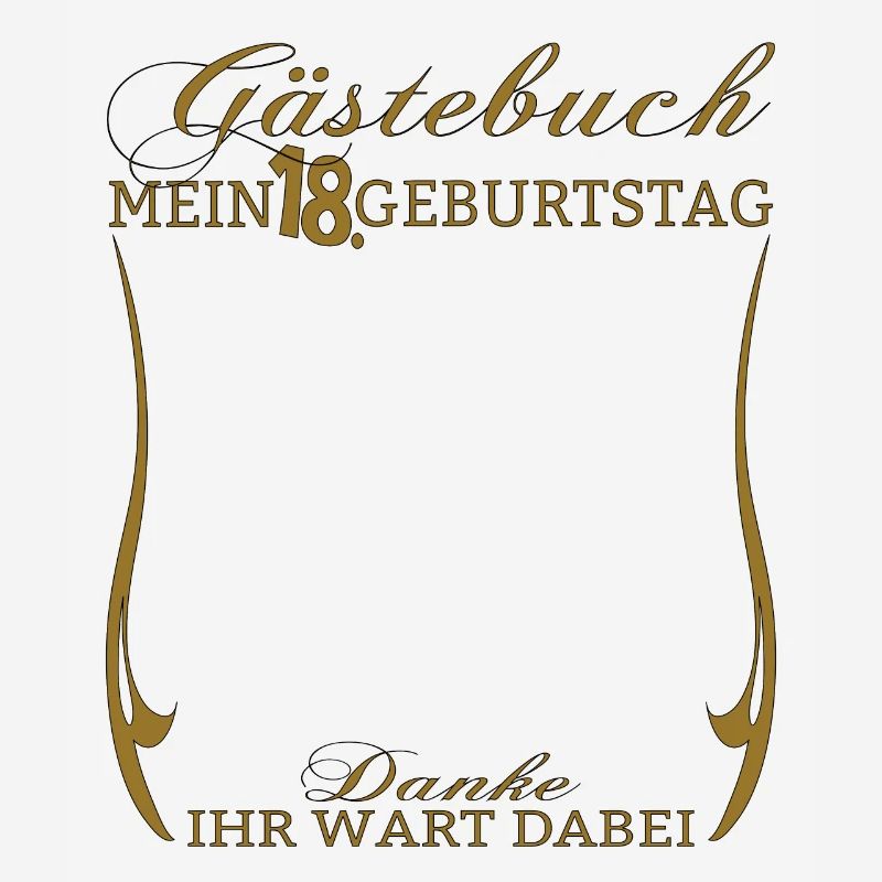 18. Geburtstag Mädchen & Junge Gästebuch