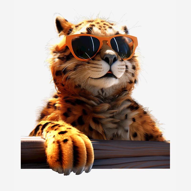 Lunettes de soleil guépard Chats guépard Mignon guépard