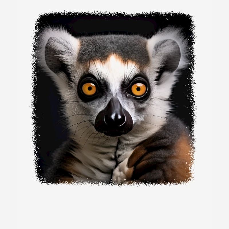 Ring-tailed lemurs realistic ring-tailed lemur