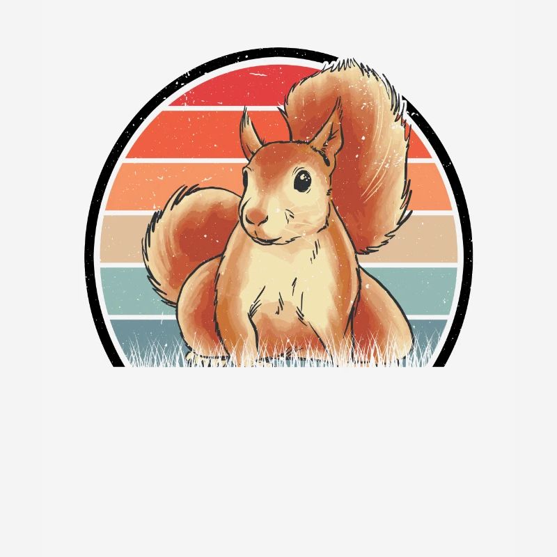 Eichhörnchen Écureuil rétro