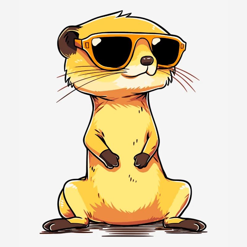 Suricate avec lunettes de soleil Suricate