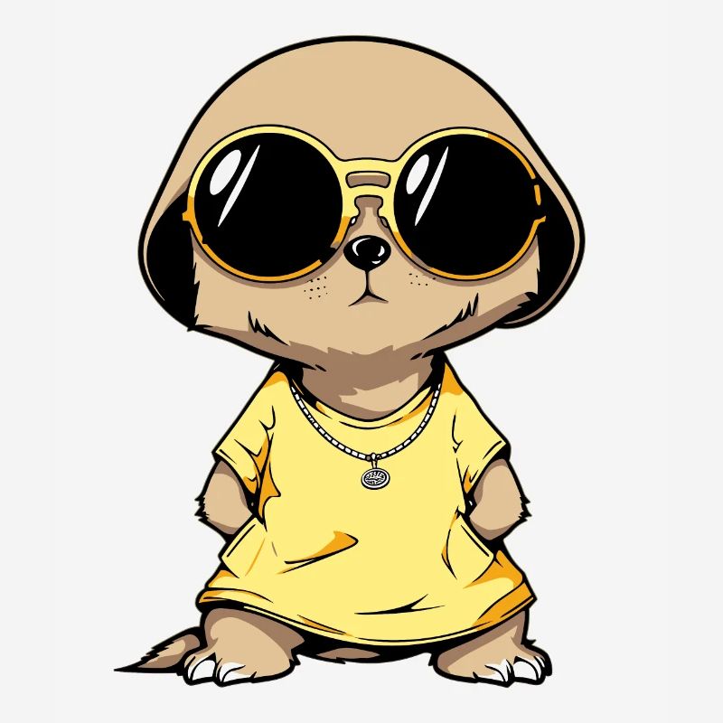 Suricate avec lunettes de soleil Suricate