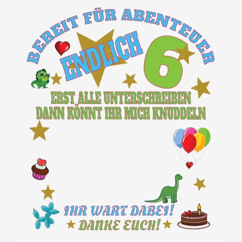 6. Geburtstag Junge Gästebuch Mädchen
