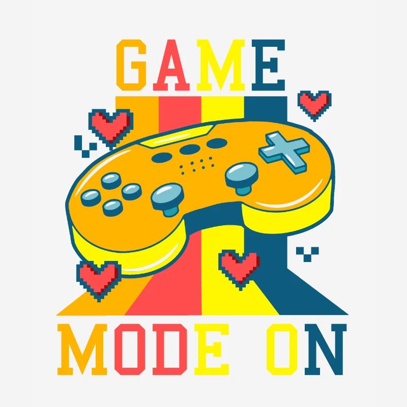 Game Mode On: Retro Gaming Controller Poster
