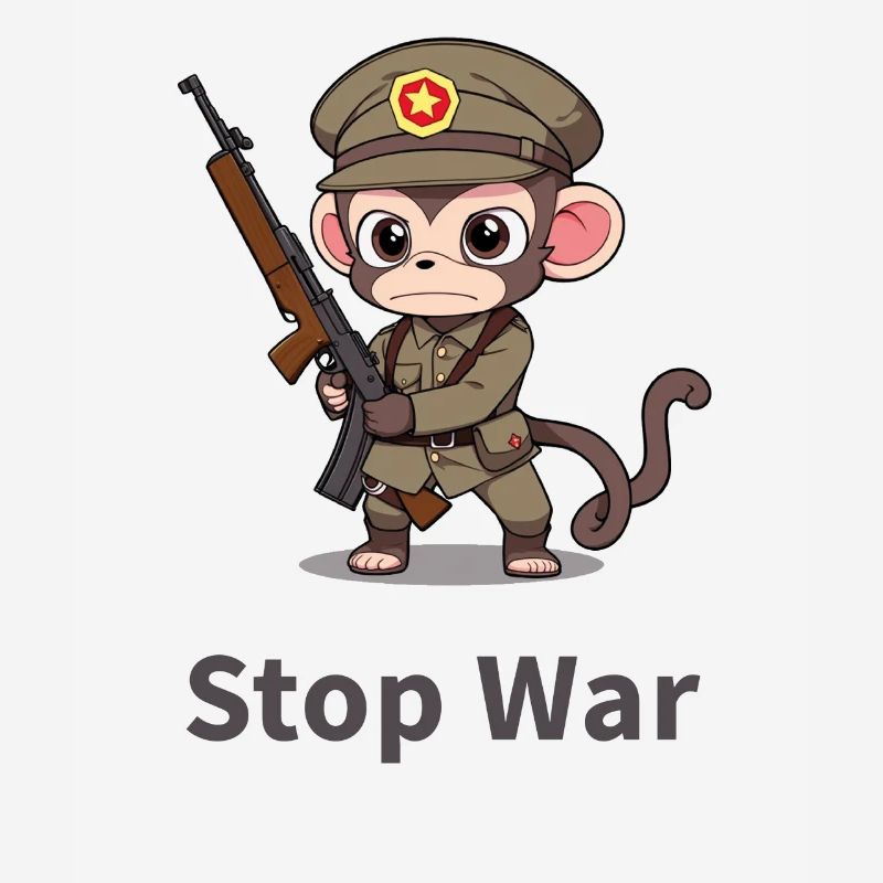 STOP WAR MONKEY