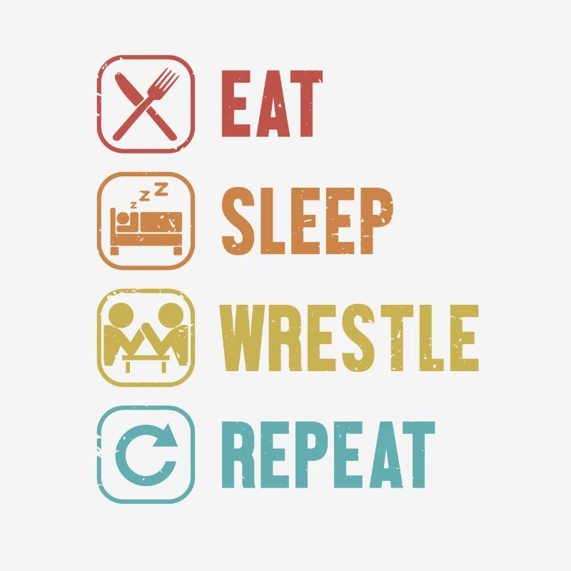 Eat Sleep Wrestle Repeat Techniques Exercise Arm