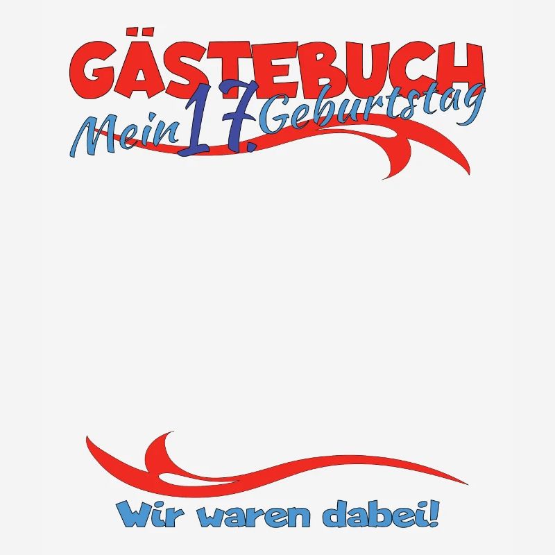 17. Geburtstag Mädchen & Junge Gästebuch