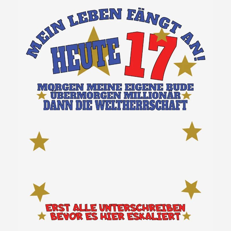 17. Geburtstag Mädchen & Junge Gästebuch