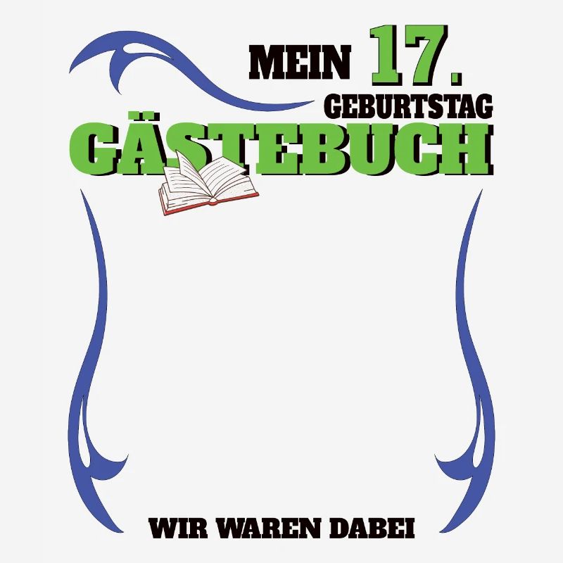17. Geburtstag Mädchen & Junge Gästebuch