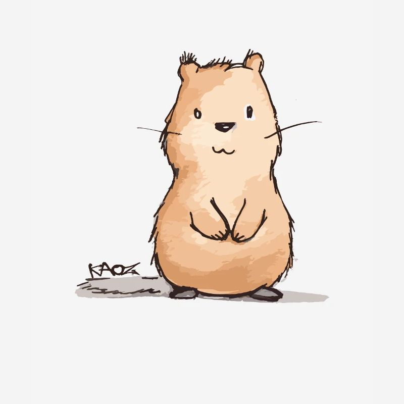 Castor potelé mignon