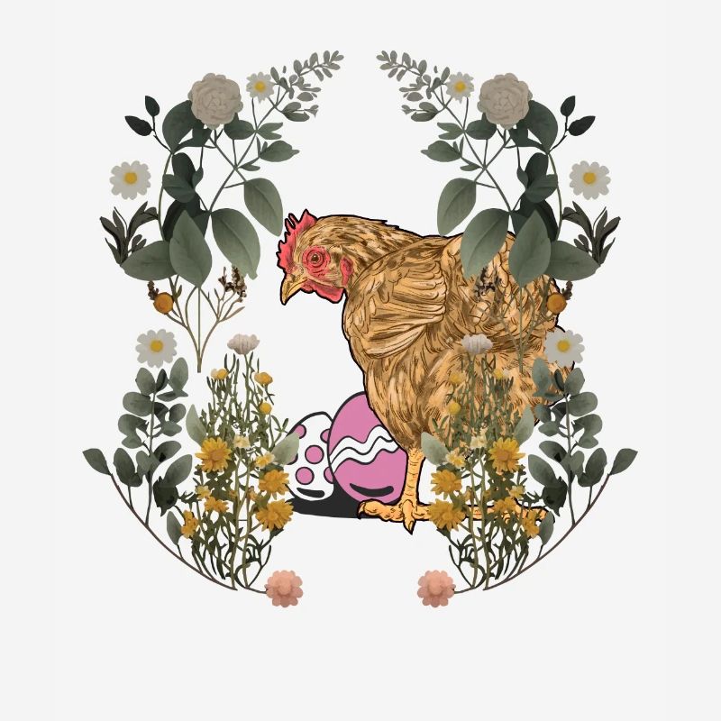 Easter, Easter Eggs, Hen, Chicken, Rural, Nature, Eggs