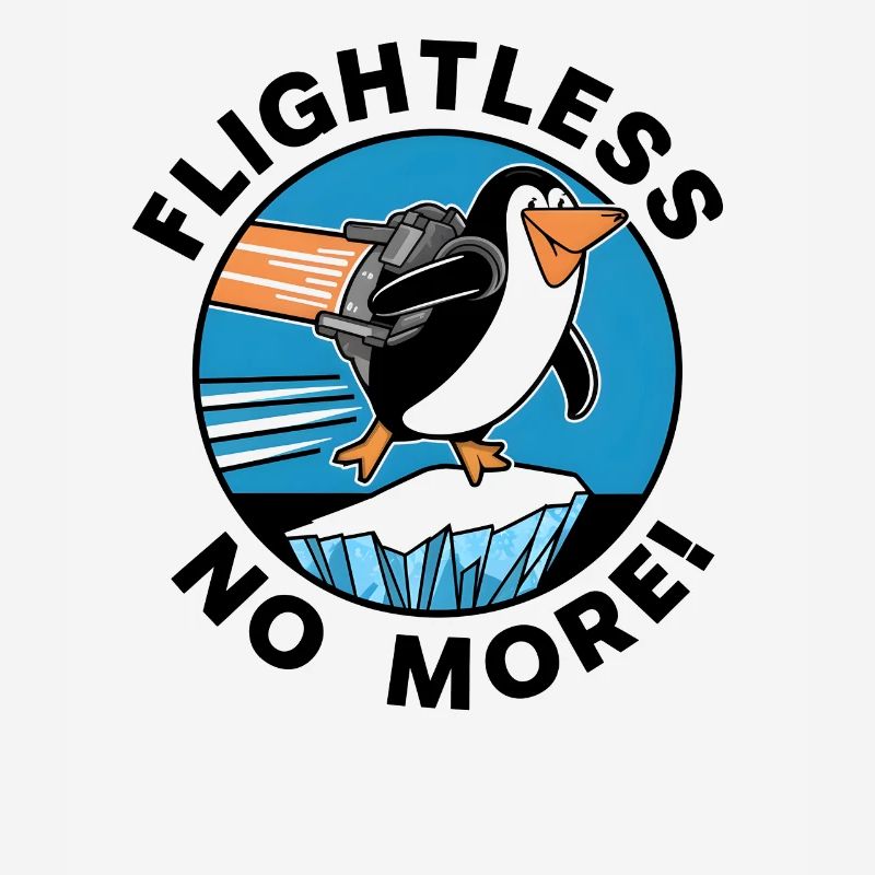 Penguin Jetpack Flight Design - Flightless no more