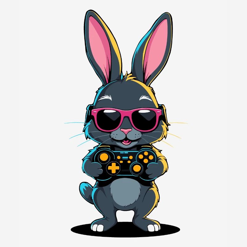 Easter Bunny Gamer Iconic Easter Gaming