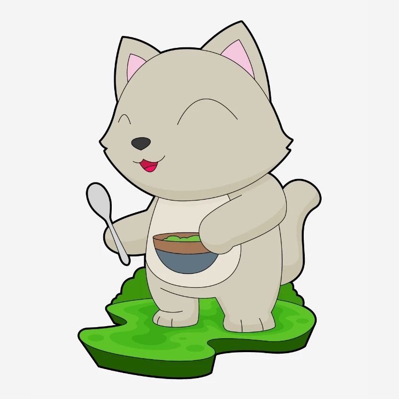 Cuisson dans un bol de cuisson pour chats