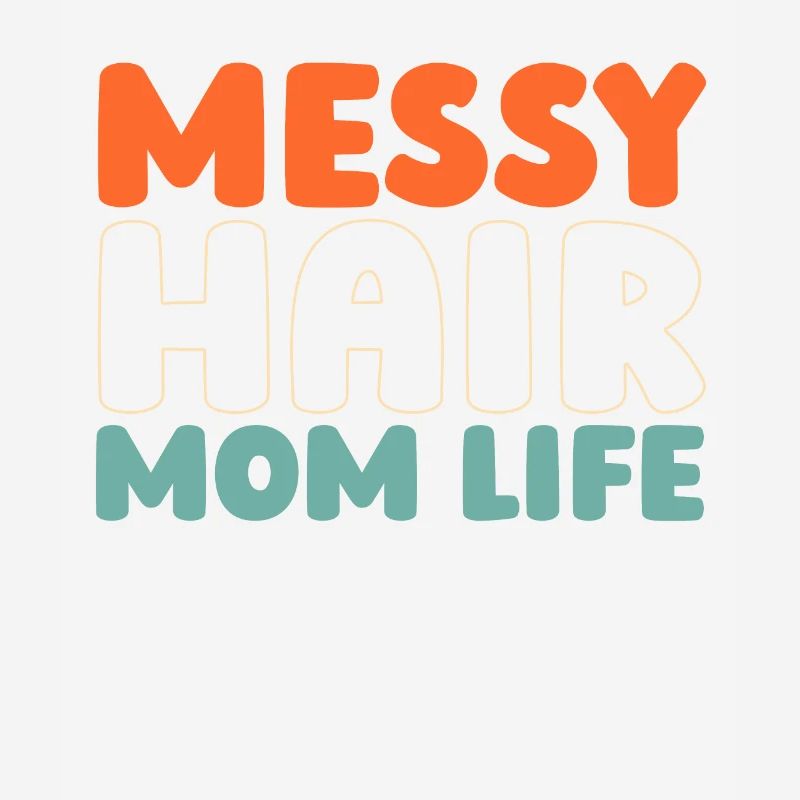 Mama Mutter Unordentliches Brötchen Mutterleben