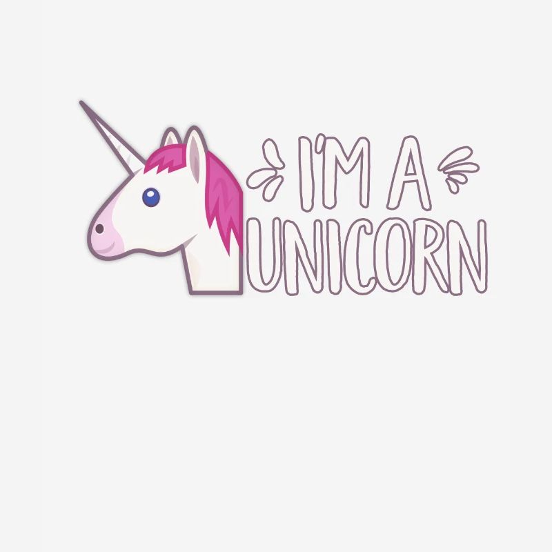 Ich bin ein Einhorn süßes Einhorn Regenbogen magisches Mädchen