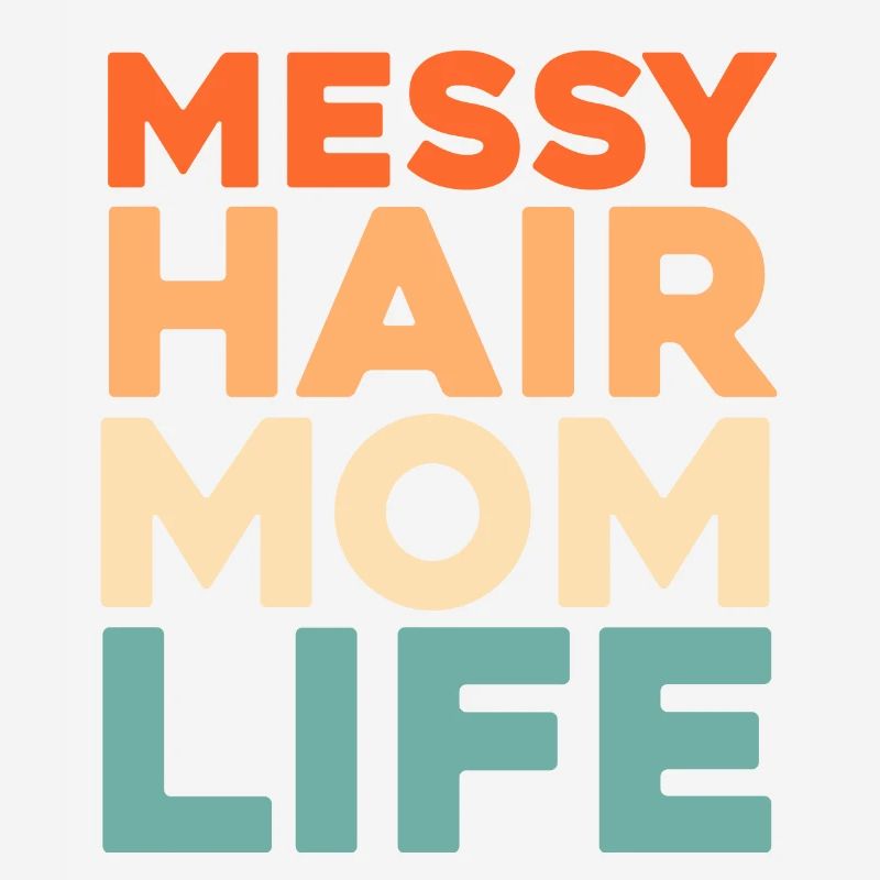 Mama Mutter Unordentliches Brötchen Mutterleben