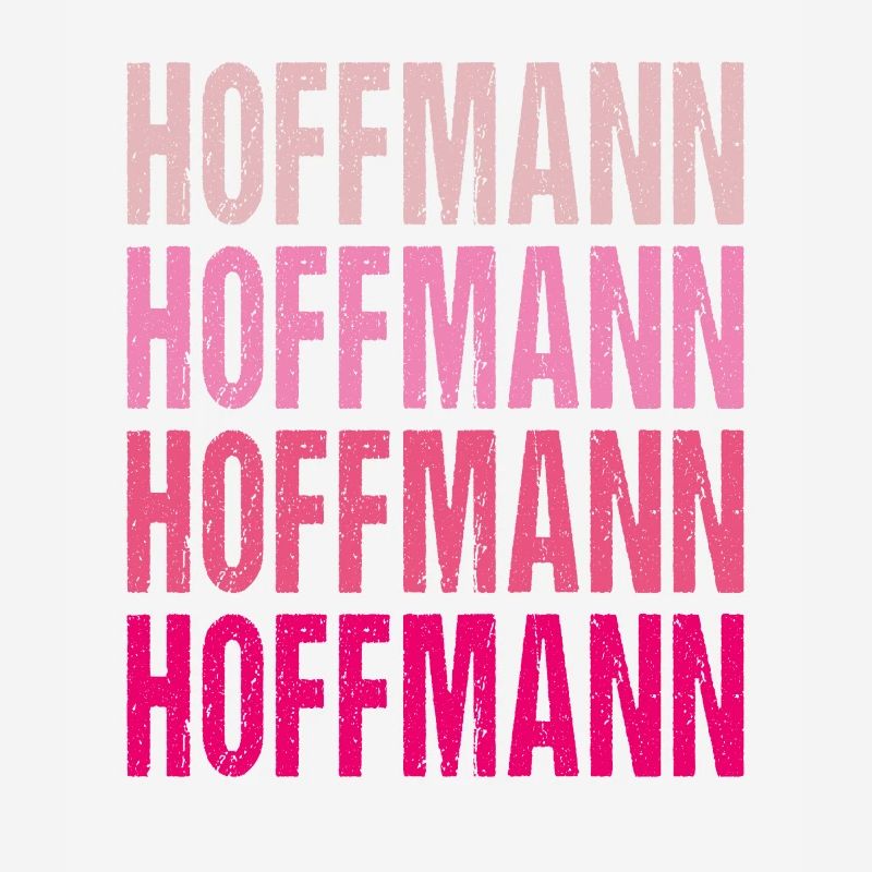 Hoffmann Retro Rosa Nachname Geschenkidee