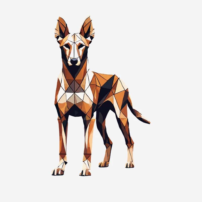 Geometric Art Pharaoh Hound