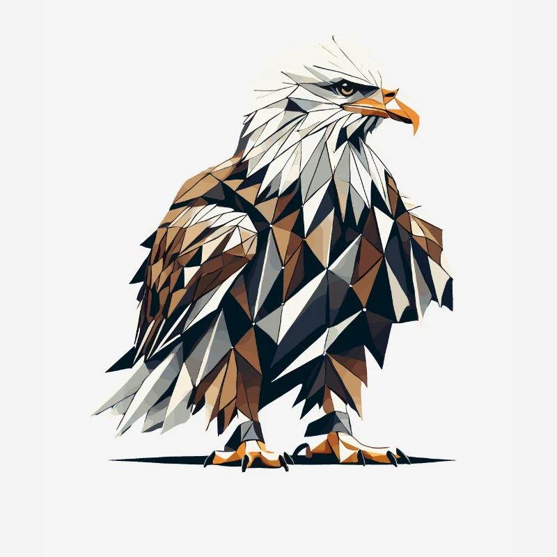 Geometric Art Bald Eagle Bald Eagles