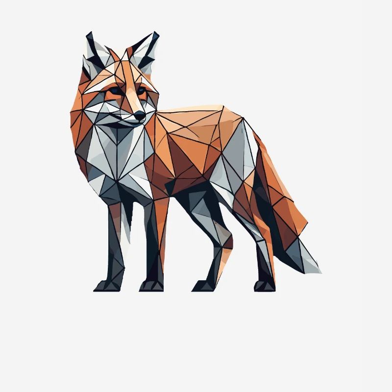 Geometric Art Fox Foxes