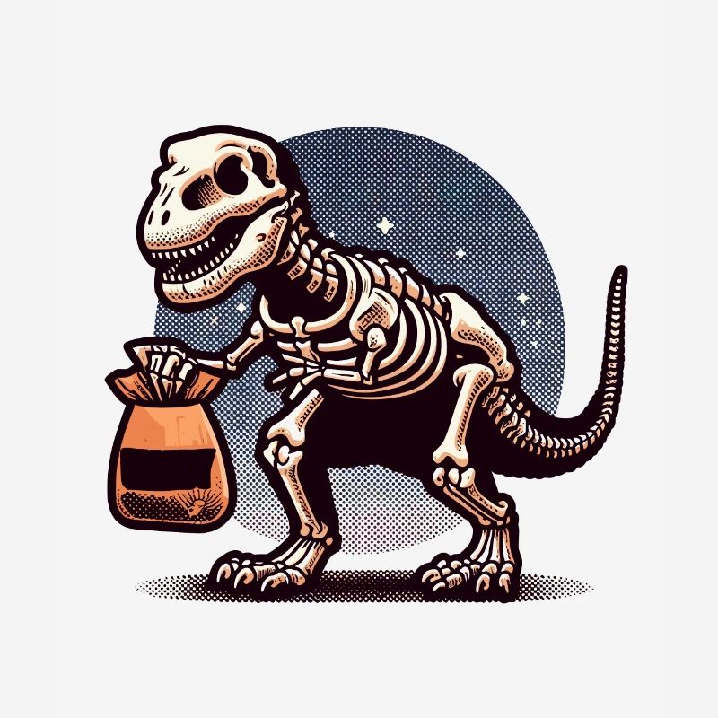 T-Rex Dinosaurier Süßes Oder Saures Halloween