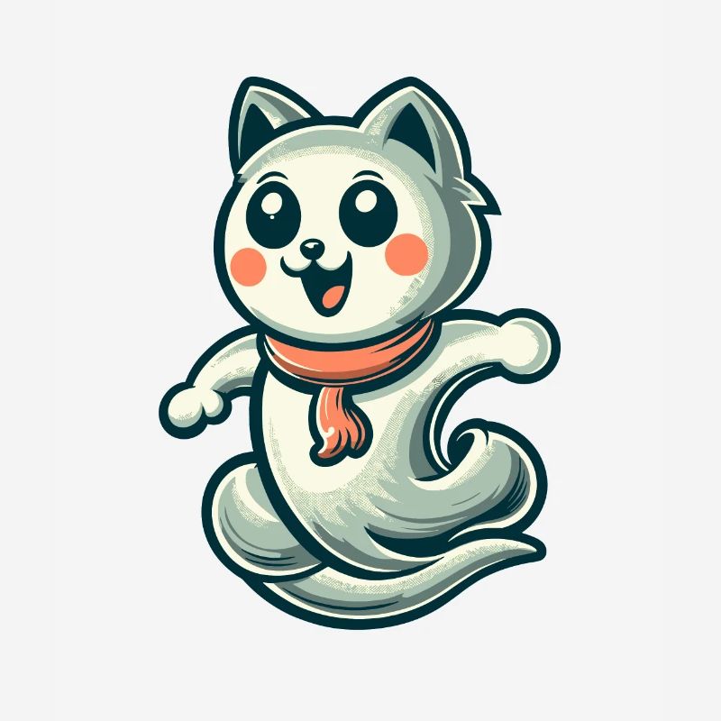 Cute Ghosts Cat Kawaii Ghost Pet